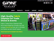 Tablet Screenshot of giantprinting.com